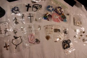lot 97 image: Assorted religious jewelry.