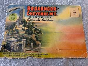 lot 108 image: Colorado Springs vintage post card book 1930s - see pics