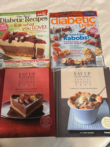 lot 175 image: Diet cookbooks and magazines