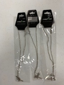 lot 148 image: Christian designer necklaces ONE MONEY