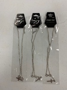 lot 80 image: Christian designer necklaces ONE MONEY