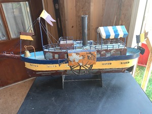 lot 85 image: Metal collecter boat see pics