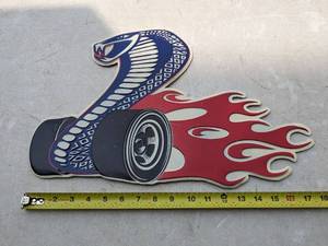 lot 10 image: Ford Cobra Metal Sign