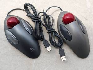 lot 16 image: Lot of 2 - Logitech T-BC21 Trackman Marble Mouse (2nd Set)