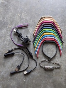 lot 80 image: Fitbit Wrist Bands and Charger Bundle