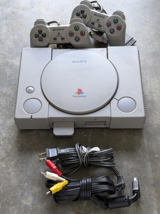 lot 81 image: Sony PlayStation SCPH-5501 Console System w 2 Controllers