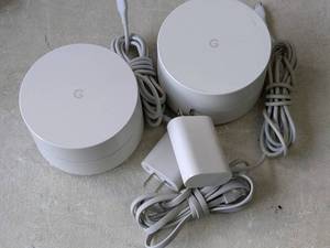 lot 111 image: Lot of 2 - Google Mesh WiFi Router Extender NLS-1304-25