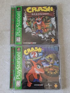lot 171 image: Lot of 2 - PlayStation Games Crash Bandicoot & Crash Bandicoot 2
