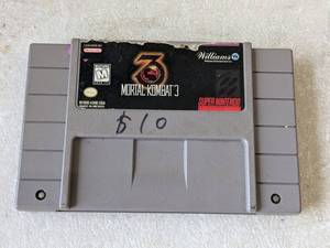 lot 186 image: Super Nintendo Mortal Kombat 3 Game