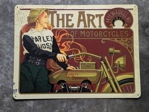 lot 197 image: Harley Davidson Motorcycle Tin Metal Sign