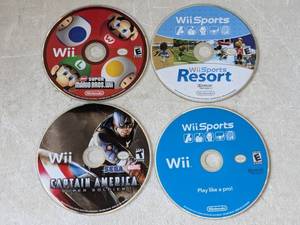 lot 208 image: Lot of 4 - Nintendo Wii Games