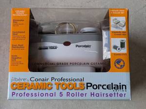 lot 241 image: Conair Professional Ceramic Tools Porcelain 5 Roller Hairsetter