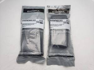 lot 22 image: MAGPUL PMAG 20rd 7.62 LRSR Gen M3 Magazine   Black - QUANTITY 2 - BID IS TIMES THE QUANTITY