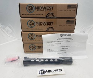 lot 56 image: Midwest Industries Stock Tube Adaptor Pistol Brace Compatible - QUANTITY 4 - BID IS TIMES THE QUANTITY