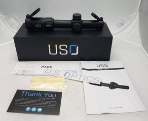 lot 2 image: US Optics 1 8x24mm FFP w Illuminated JNG MIL Reticle