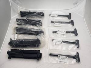 lot 38 image: DSG AR15 Forged Upper Receiver w Charging Handle - Stripped w DSG Logo - QUANTITY 5 - BID IS TIMES THE QUANTITY