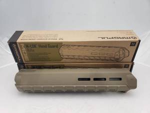 lot 43 image: MAGPUL MOE M LOK Rifle Length Handguards   Dark Earth - QUANTITY 2 - BID IS TIMES THE QUANTITY