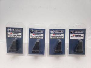 lot 71 image: Midwest Combat Fixed Front Sight   HK - QUANTITY 4 - BID IS TIMES THE QUANTITY