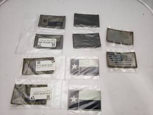 lot 91 image: Lot of 10 IR Tools Texas Flag & American Flag Patches