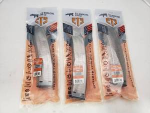 lot 111 image: ETS Scorpion EVO 30rd 9mm Magazine - QUANTITY 3 - BID IS TIMES THE QUANTITY