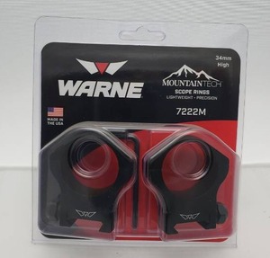 lot 116 image: Warne 34mm Mountain Tech High Matte Rings
