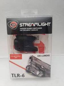 lot 75 image: Streamlight TLR 6 M&P Shield LED Red Laser Tactical Light   Black