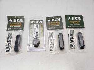 lot 163 image: BCM Gunfighter Lot.  3 Rails & 1 Gas Block