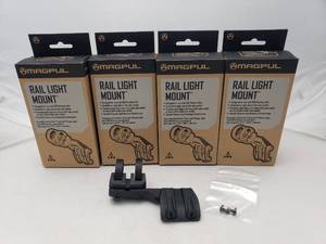 lot 197 image: MAGPUL Rail Light Mount 11 O Clock   Left Side - QUANTITY 4 - BID IS TIMES THE QUANTITY