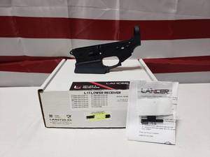 lot 502 image: Lancer L15 Stripped Forged Lower w tactical Mag Well Extension