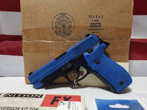 lot 552 image: Sig Sauer P226 Stainless .40 S&W Pistol w Mec Gar Magazine & Simunition FX Barrel Conversion Kit