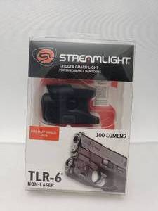 lot 460 image: Streamlight TLR 6 M&P Shield LED Tactical Light   No Laser   Black