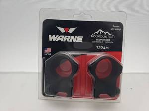 lot 474 image: Warne 34mm Mountain Tech Ultra High Matte Rings