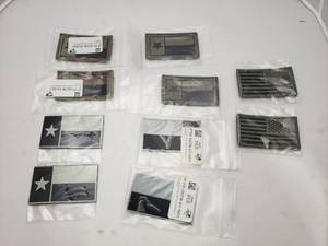 lot 336 image: Lot of 10 IR Tools Texas Flag & American Flag Patches