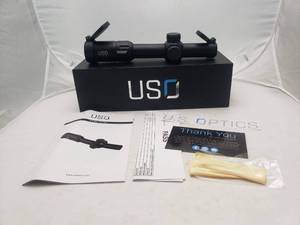 lot 402 image: BRAND NEW US Optics Scope Model TS-6X MS2 1-6x24mm FFP w Illuminated MS2 Reticle