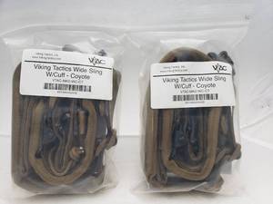 lot 831 image: Viking Tactics MK2 Sniper Sling with Cuff   Coyote Brown - QUANTITY 2 - BID IS TIMES THE QUANTITY