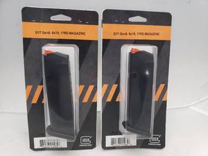 lot 843 image: Glock 17 Magazine Gen 5   17 Rounds   Black - QUANTITY 2 - BID IS TIMES THE QUANTITY