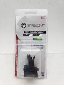 lot 845 image: Troy Front Folding Battlesight M4 Style with Tritium   Black