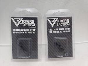 lot 863 image: Vickers Tactical for Glock� 42 and 43 Slide Stop - QUANTITY 2 - BID IS TIMES THE QUANTITY