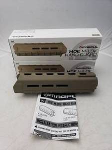 lot 898 image: MAGPUL MOE M LOK Midlength Handguards   Dark Earth - QUANTITY 2 - BID IS TIMES THE QUANTITY