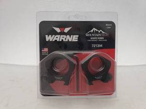 lot 949 image: Warne 30mm Mountain Tech Low Matte Rings
