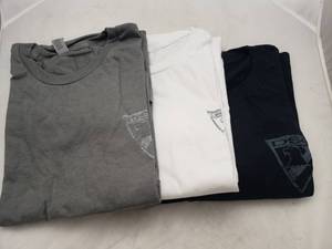 lot 975 image: Size 3XL DSG Shirts. DSG Badge Logo (Black, White &amp Grey) - QUANTITY 3 - BID IS TIMES THE QUANTITY