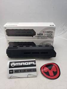 lot 1496 image: MAGPUL MOE M LOK Midlength Handguards   Black - QUANTITY 2 - BID IS TIMES THE QUANTITY