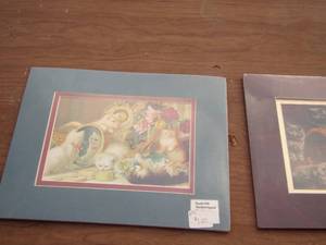 lot 154 image: kitten poster prints qty 2