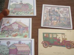 lot 157 image: Farm house poster prints qty4 all 1212