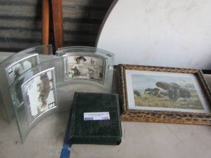 lot 159 image: glass photo frames qty 4- also 4-- 810 frames