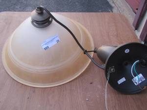 lot 26 image: Ceiling light fixture with wiring