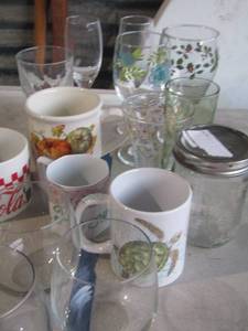 lot 167 image: coffee cups- wine glasses- mason jars plus