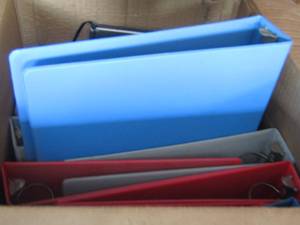 lot 172 image: Binders all sizes and colors