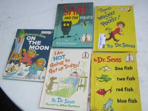 lot 18 image: Dr. Seuss childrens books qty 5 see pictures for titles