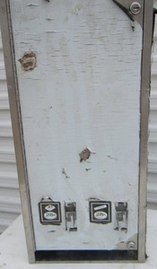 lot 37 image: Restroom dispenser for personal Hygeine items storage box